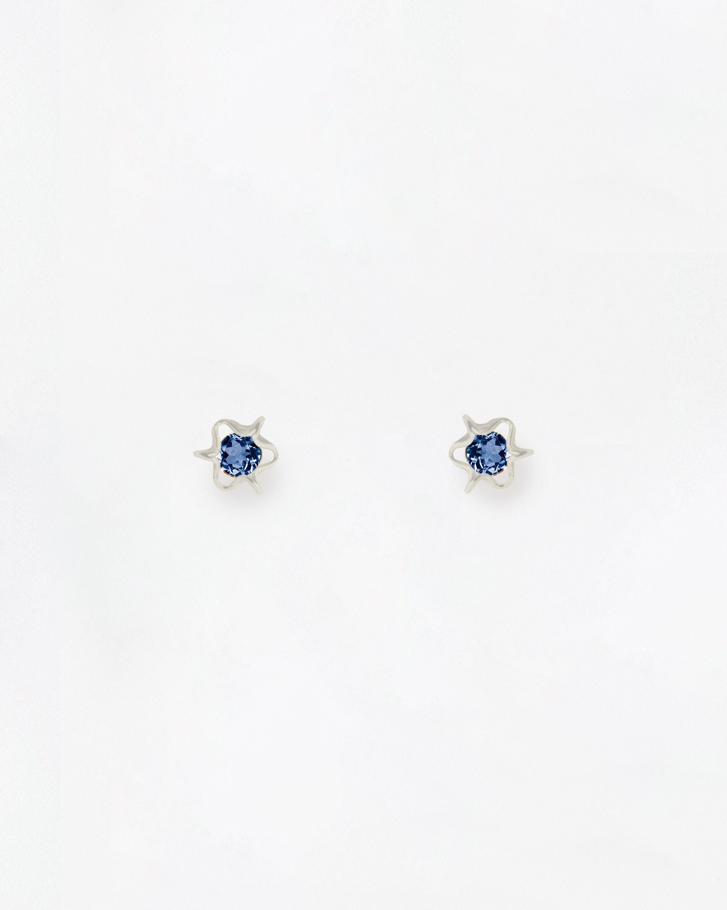 Elements London Blue Topaz Earrings Mini