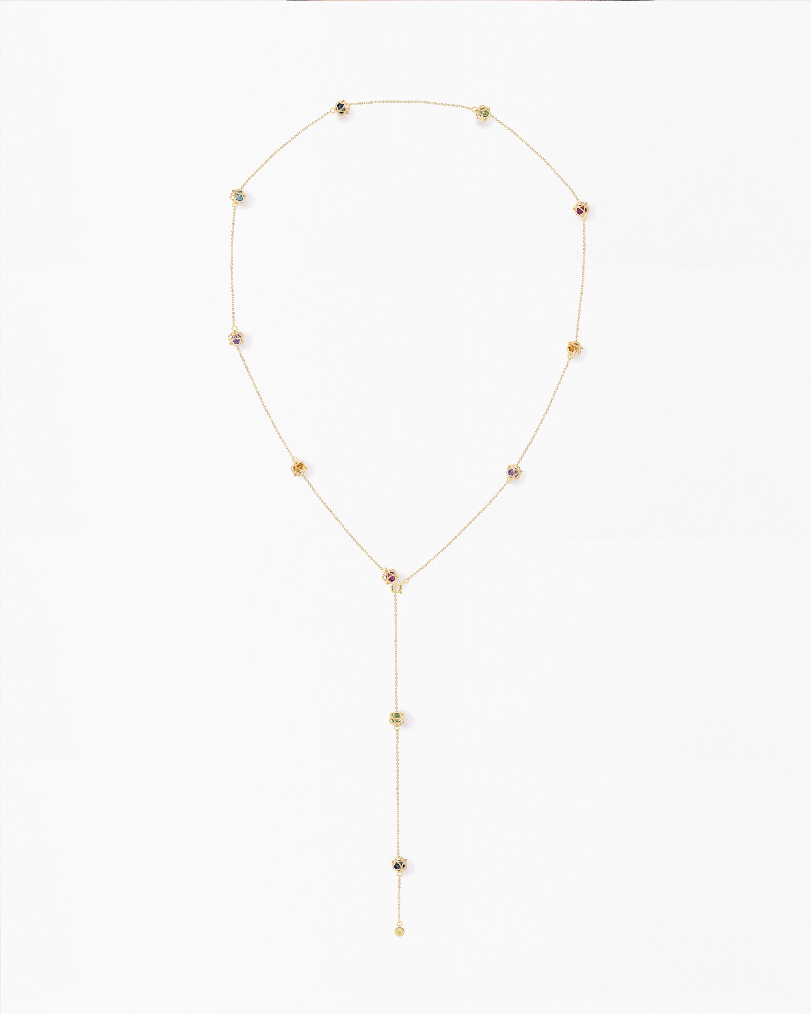 Embrace Montreal Leaves Necklace Long Multi-Star