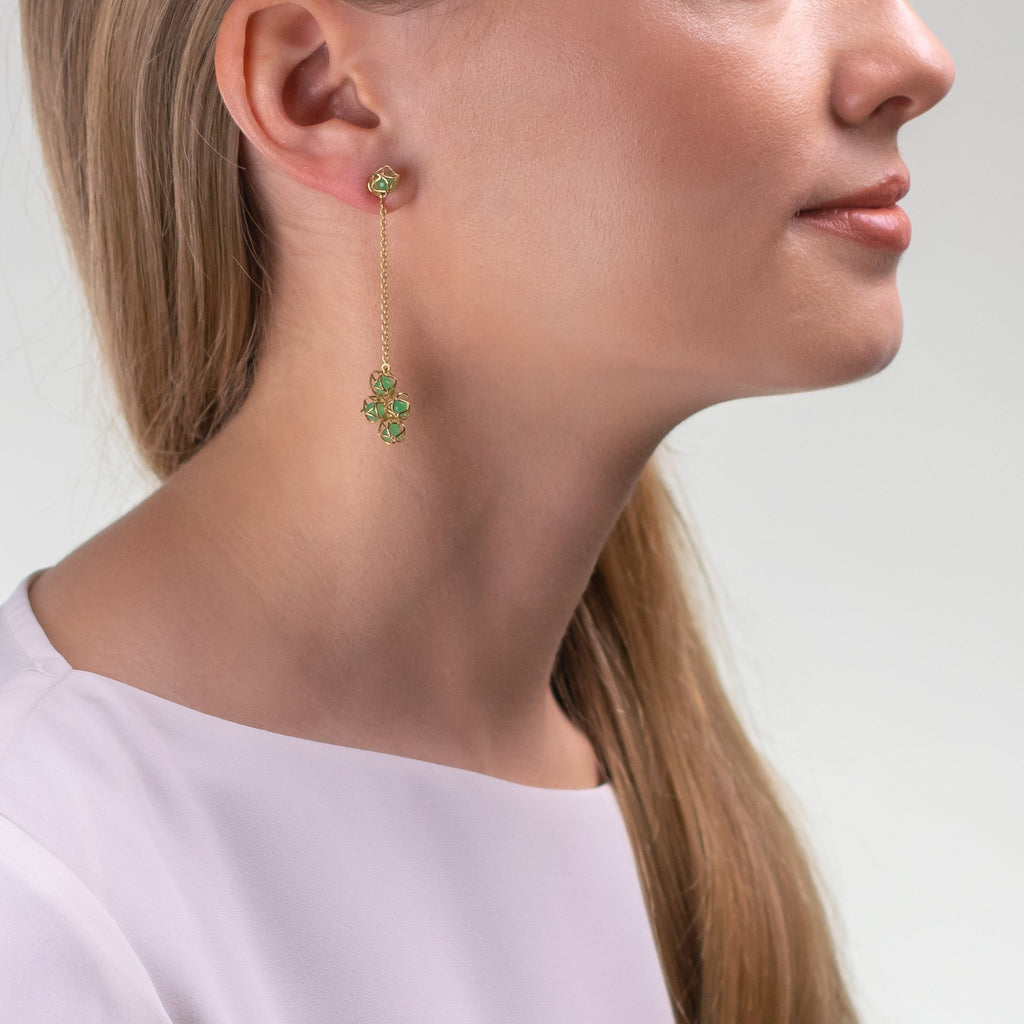 Designer earrings EMBRACE PARIS CLASSIC Cloud Long Earrings - Boltenstern