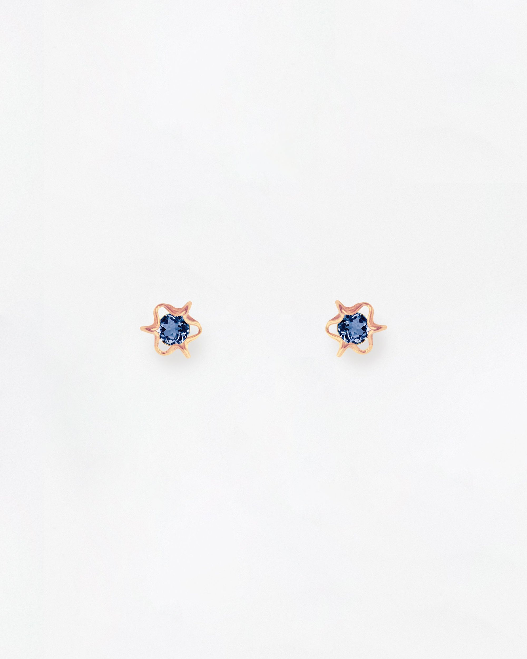 Elements London Blue Topaz Earrings Mini