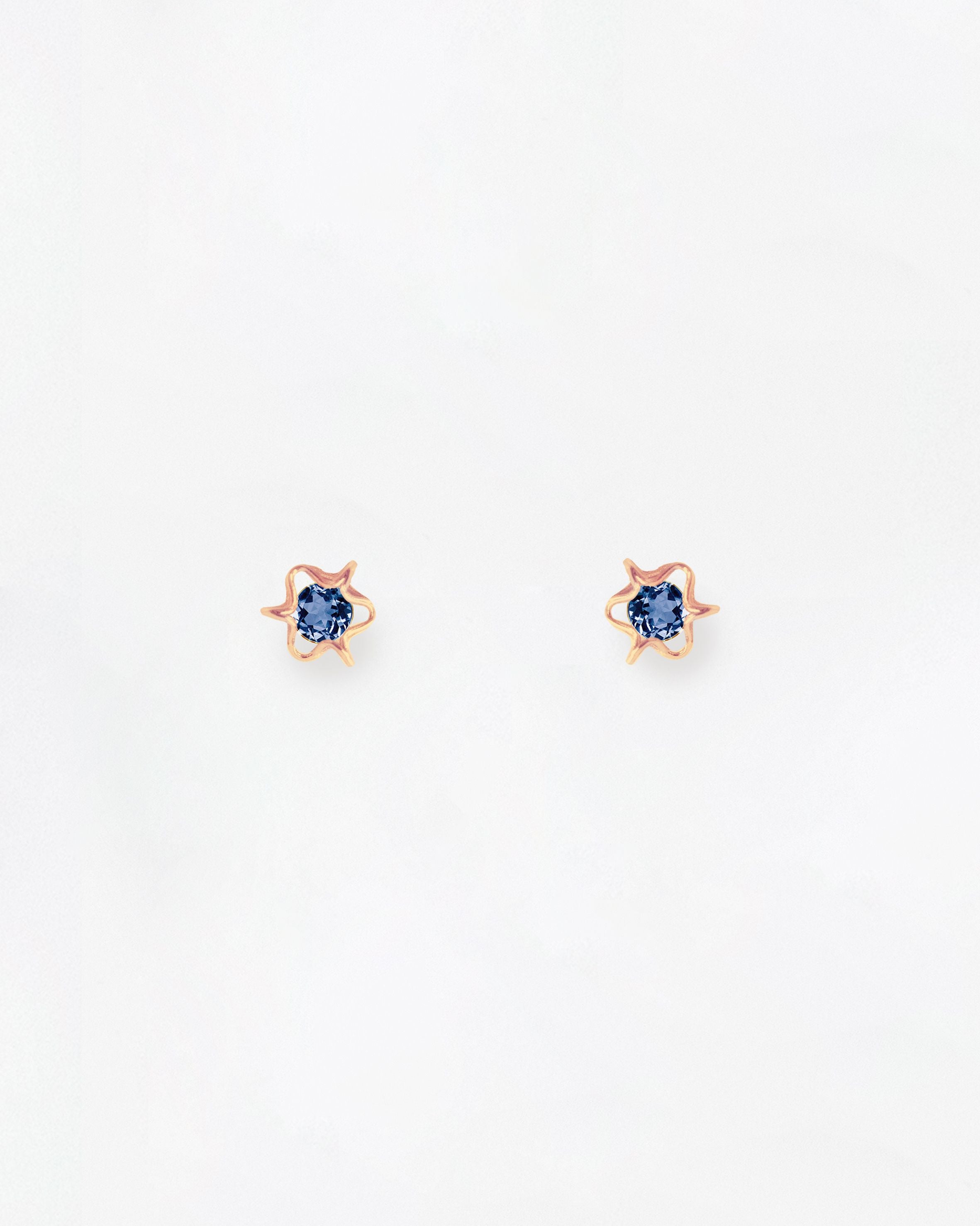 Elements London Blue Topaz Earrings Mini
