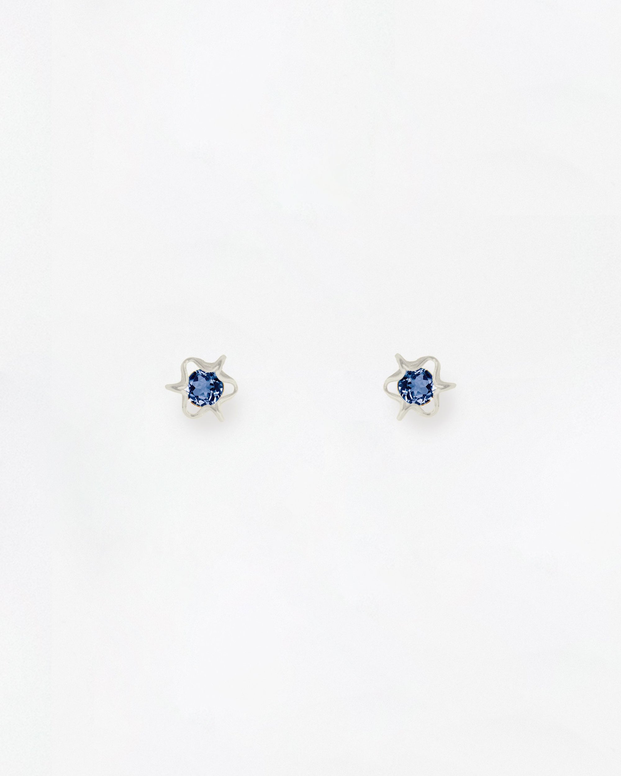 Elements London Blue Topaz Earrings Mini