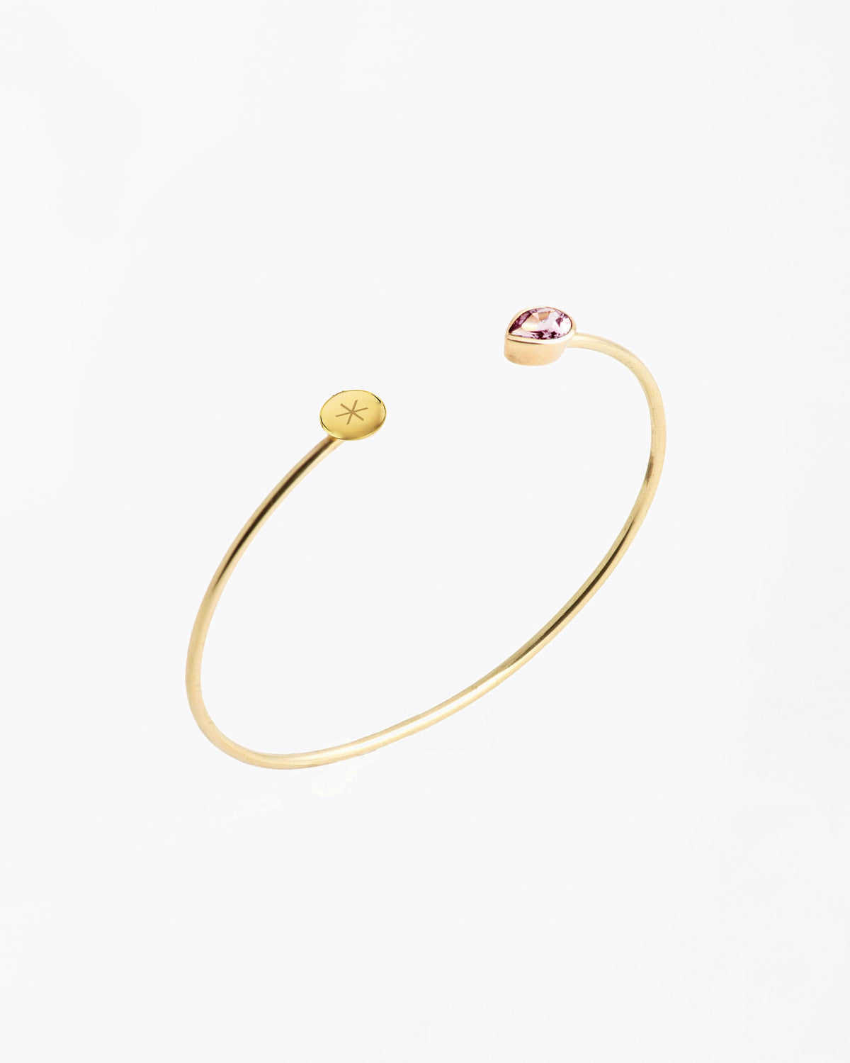 Artemis Bangle with Amethyst