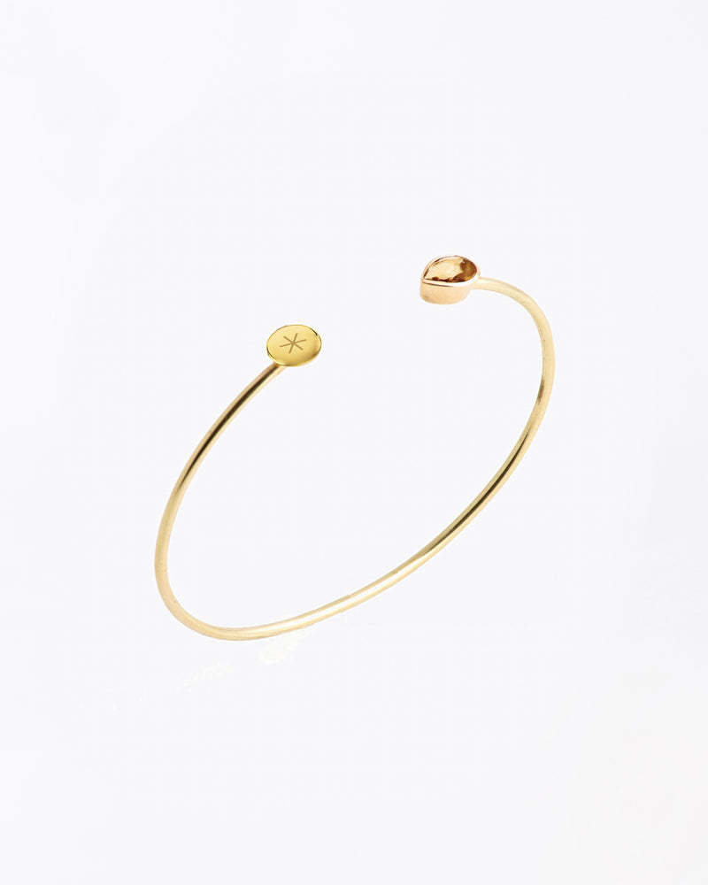 Artemis Bangle with Citrine