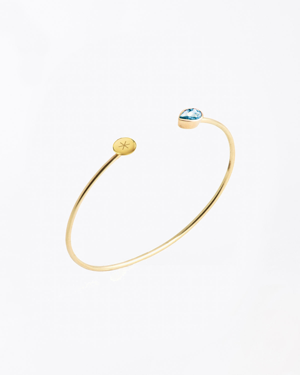Artemis Bangle with Topaz