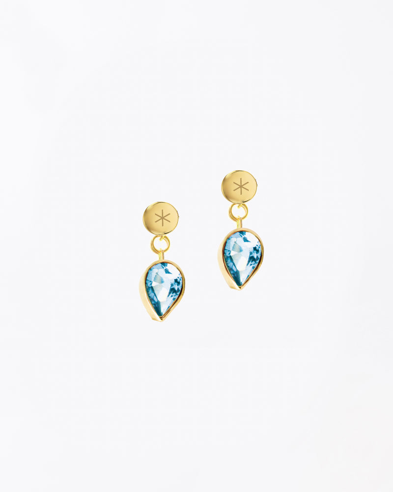 Artemis Earrings with Topaz