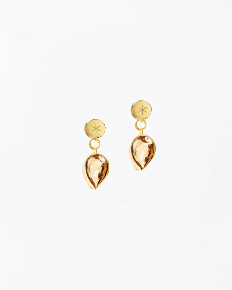 Artemis Earrings with Citrine