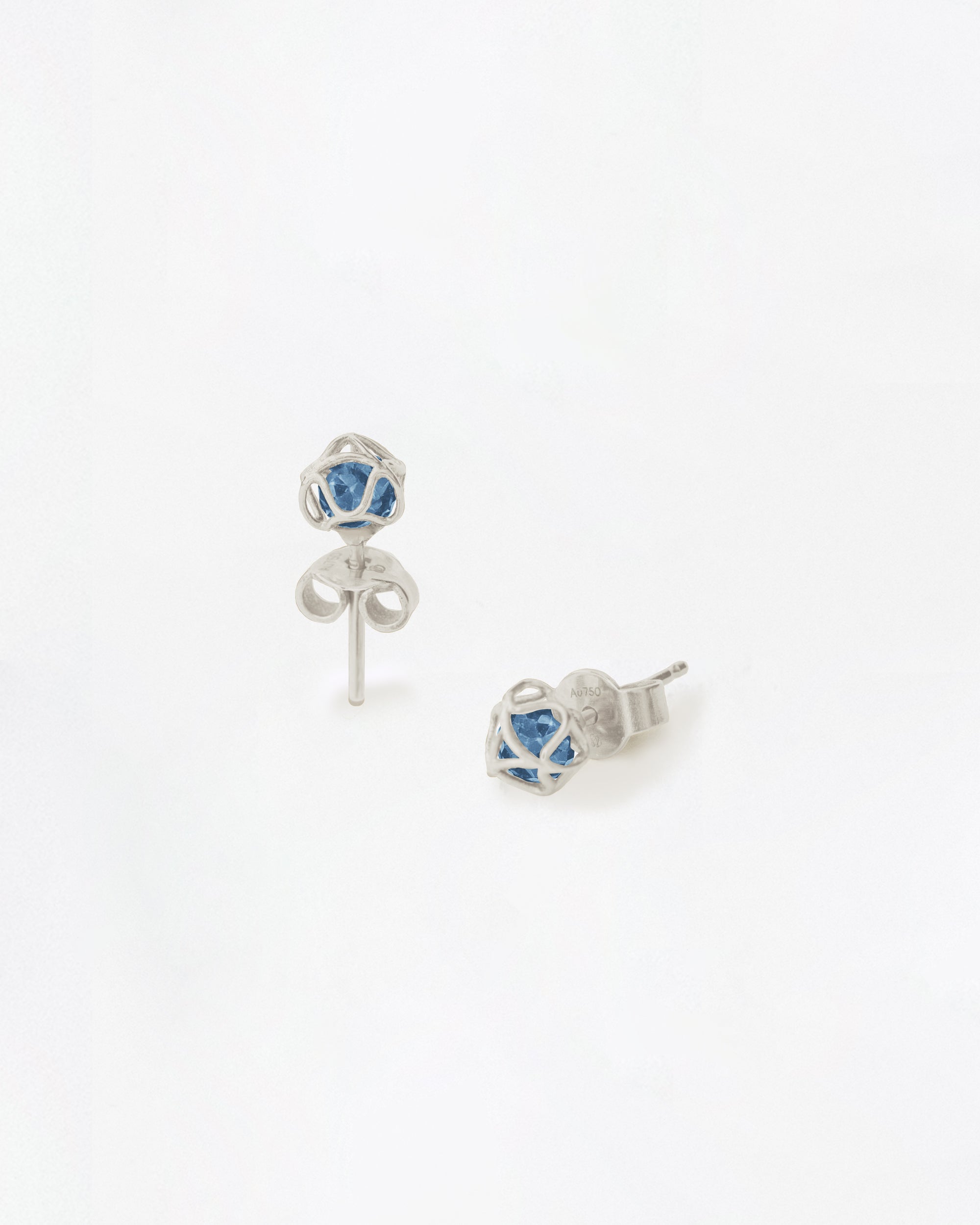 Embrace Glacier Ice Earrings Star Swiss Blue Topaz