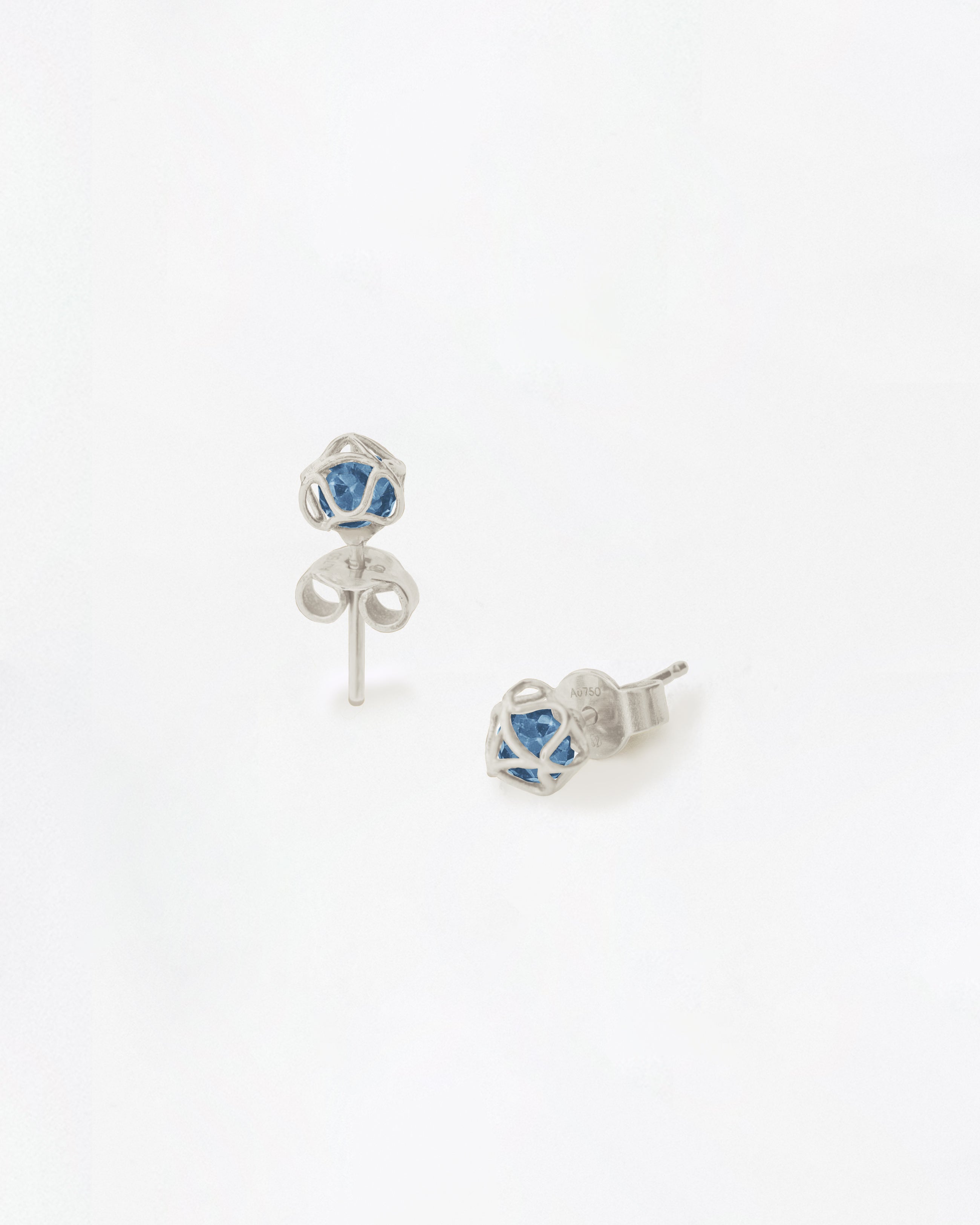 Embrace Glacier Ice Earrings Star Swiss Blue Topaz