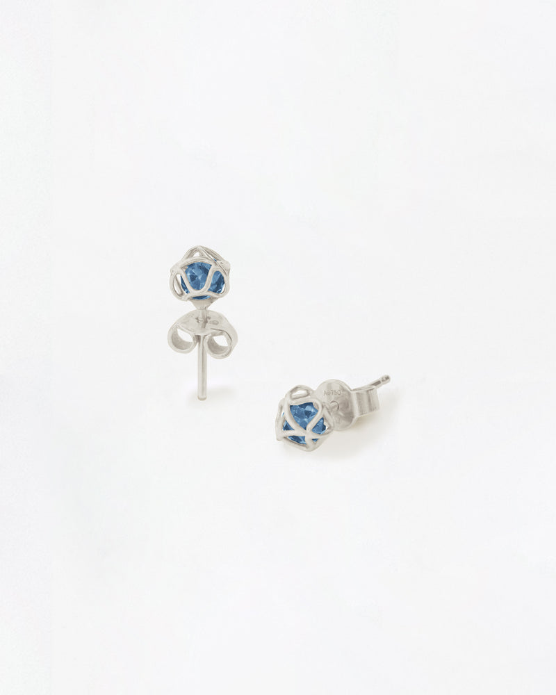 Embrace Glacier Ice Earrings Star Swiss Blue Topaz