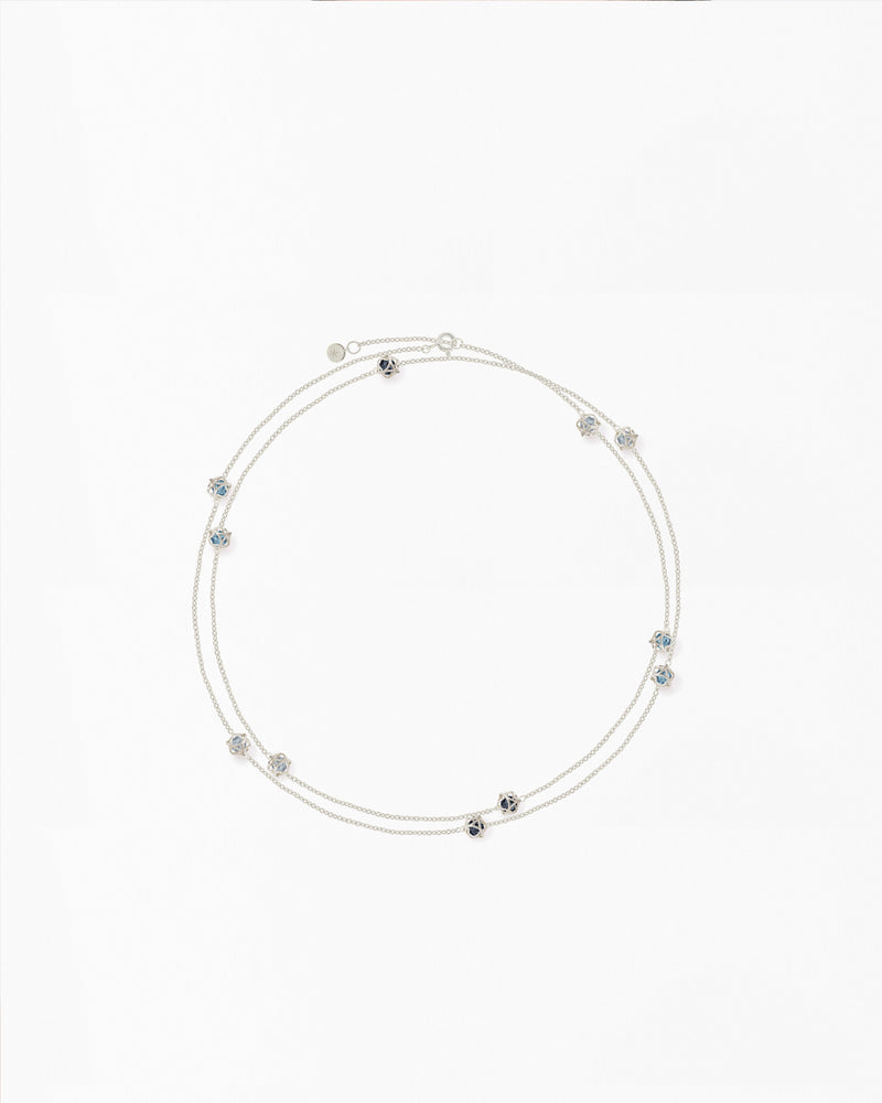 Embrace Glacier Ice Necklace Long Multi-Star