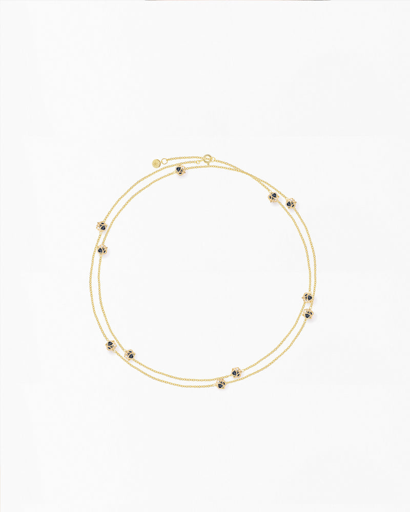 Embrace London Sky Necklace Long Multi-Star