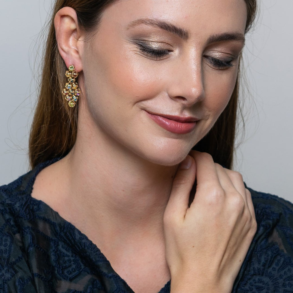 Designer earrings EMBRACE MONTREAL LEAVES Couture Earrings - Boltenstern